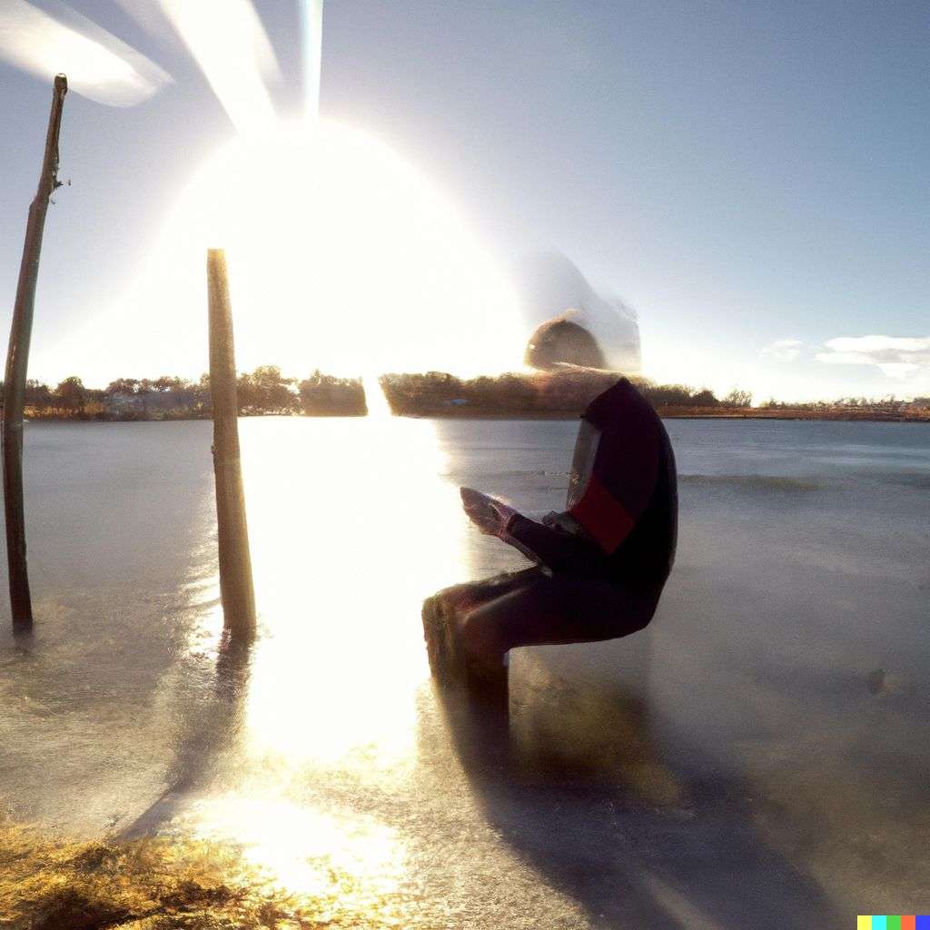 a representation of anxiety, photograph taken on a GoPro